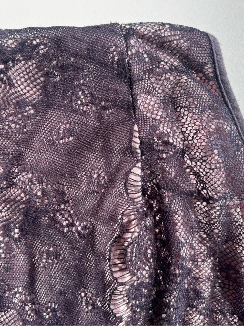 Layered Lace Racerback Tank - Pink & Purple - Picture 7 of 9